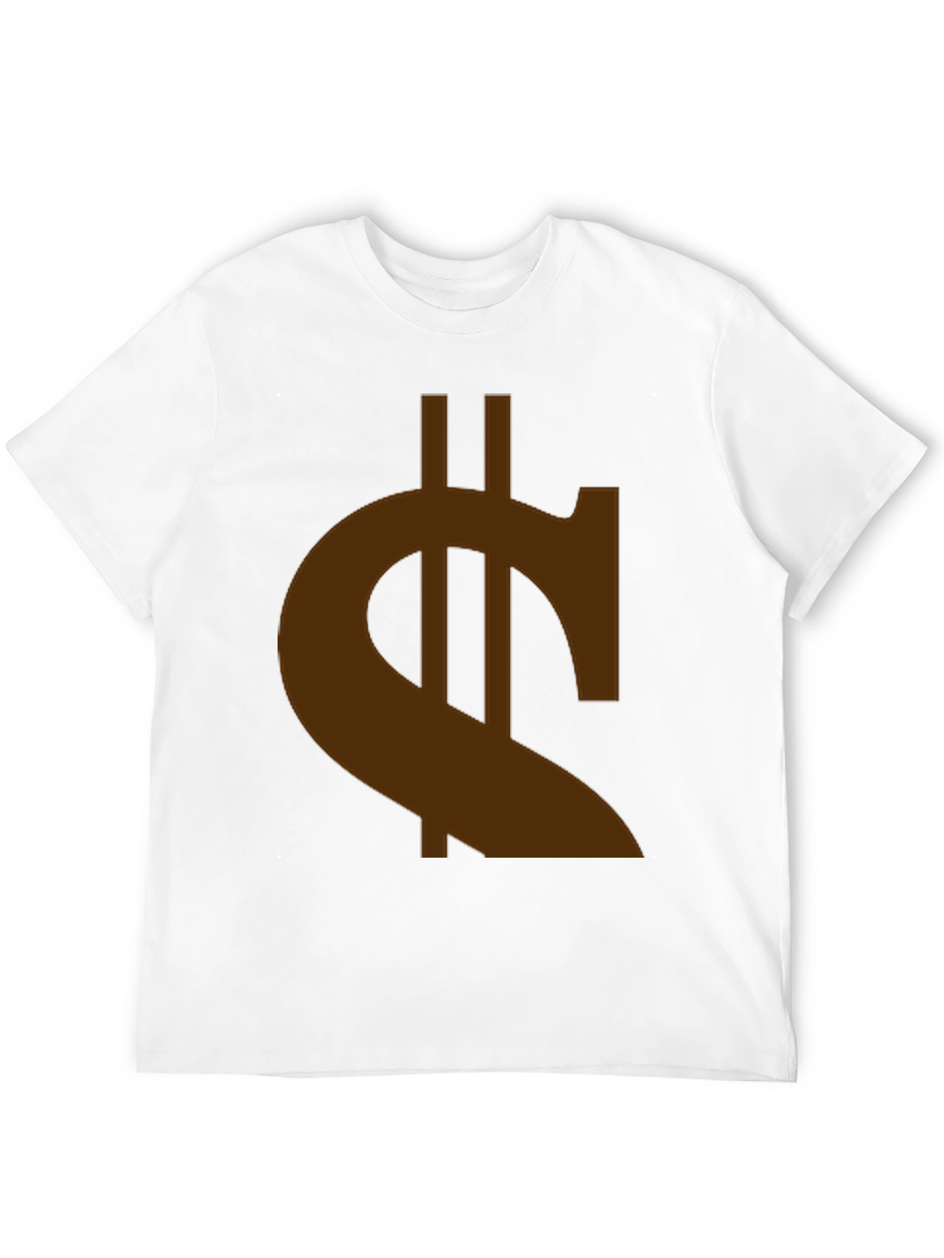Black Black T-Shirt with Brown Currency Symbol Graphic view 12