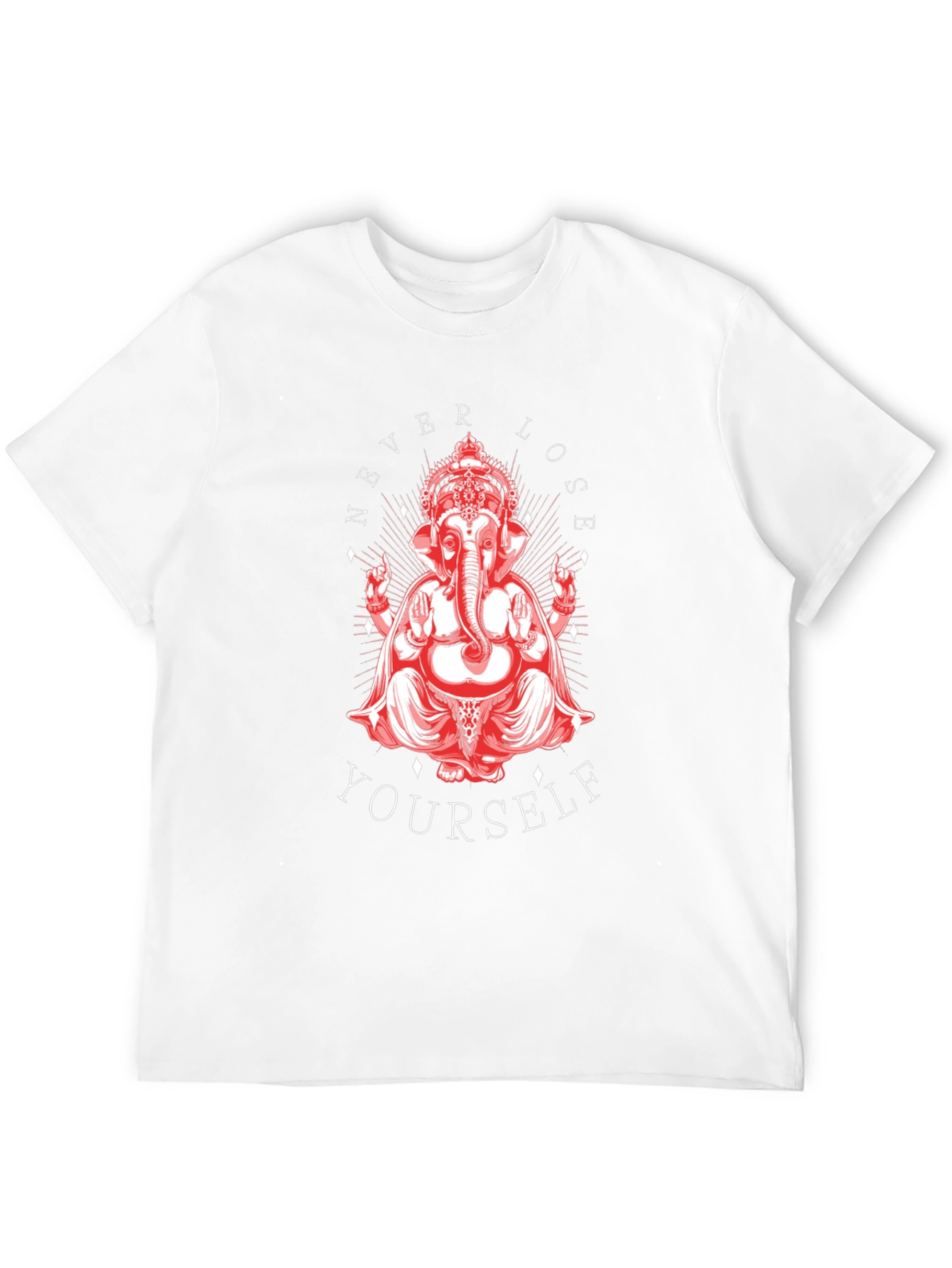 Black Ganesha Graphic Tee - Never Lose Yourself T-Shirt view 12