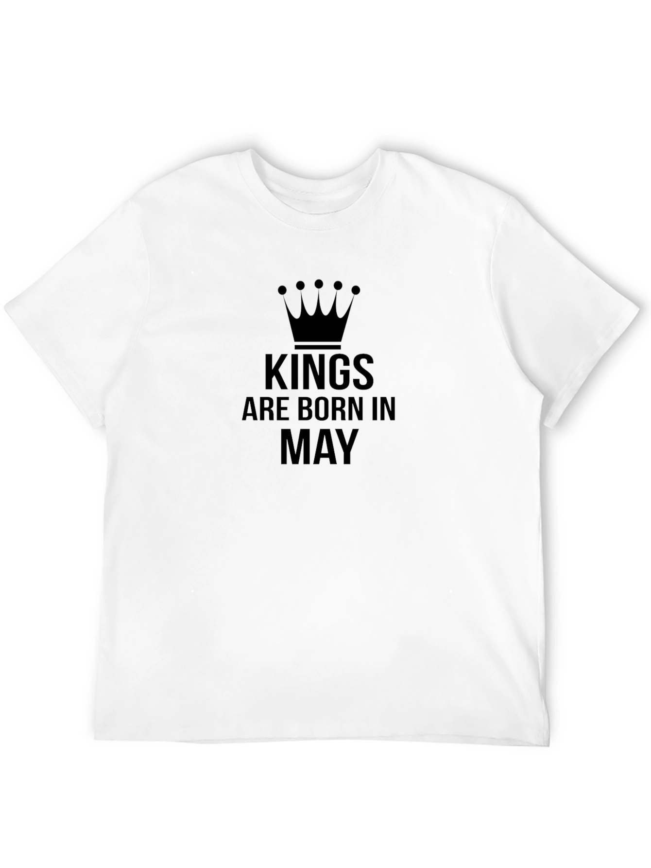 Black Kings Are Born In May Black T-Shirt view 12