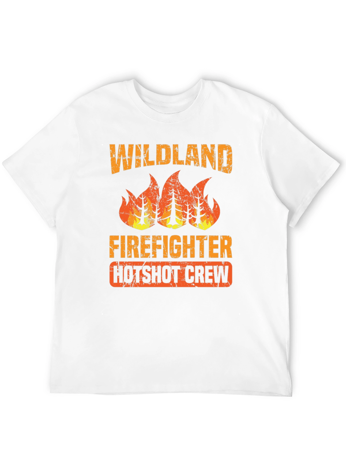 Black Wildland Firefighter Hotshot Crew Graphic Tee view 12