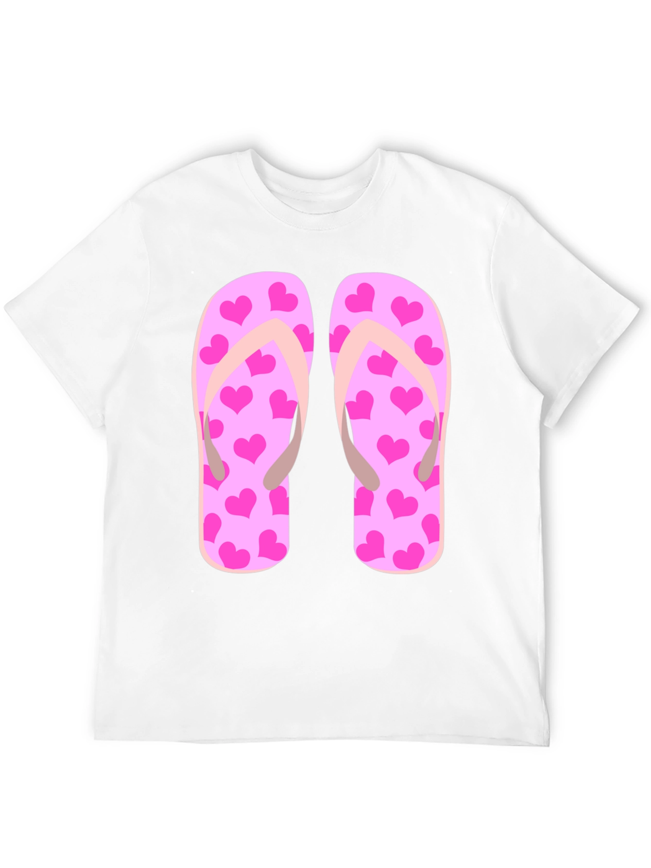 Black Flip Flop Heart Print Tee view 12