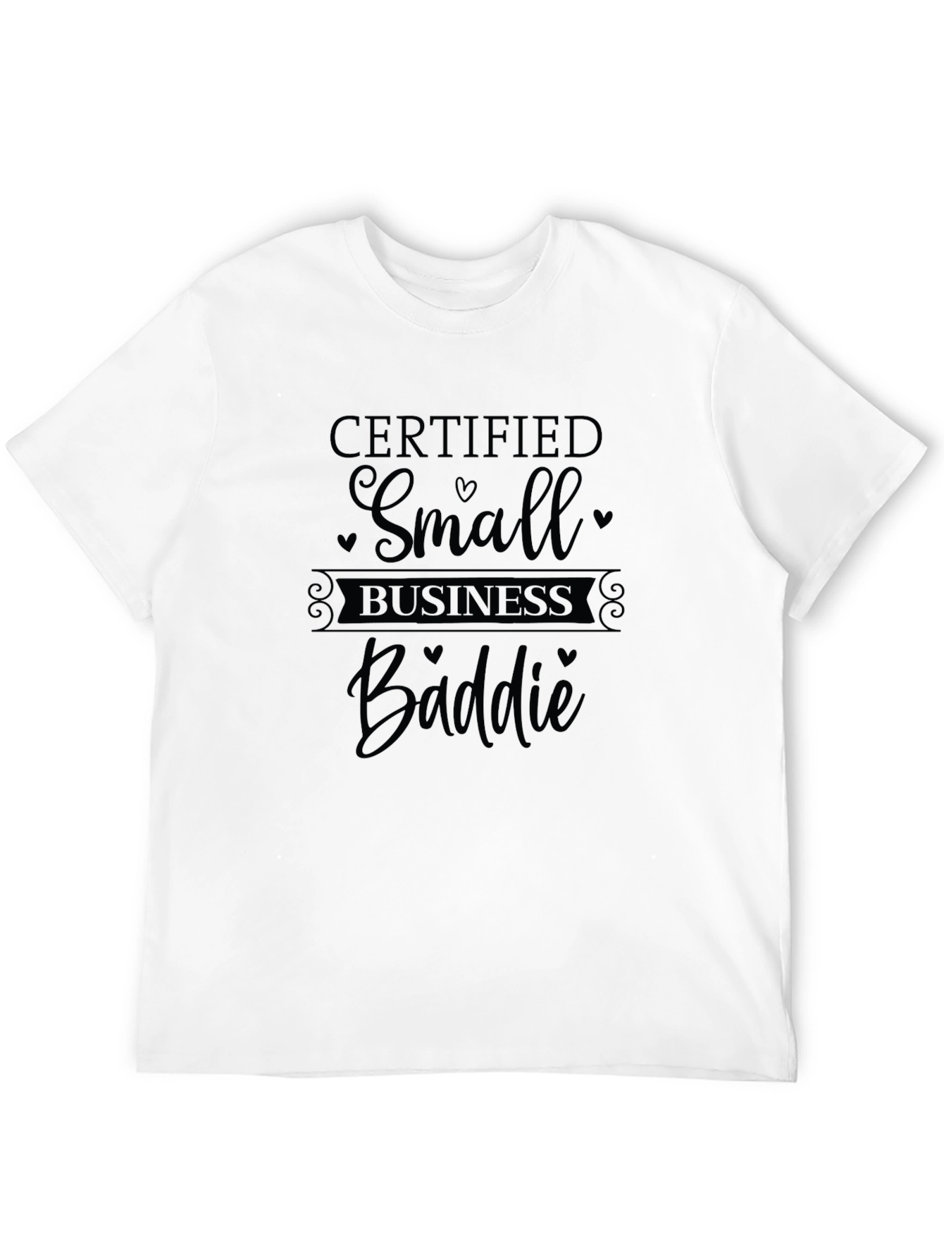 Black Certified Small Business Baddie Graphic Tee view 12