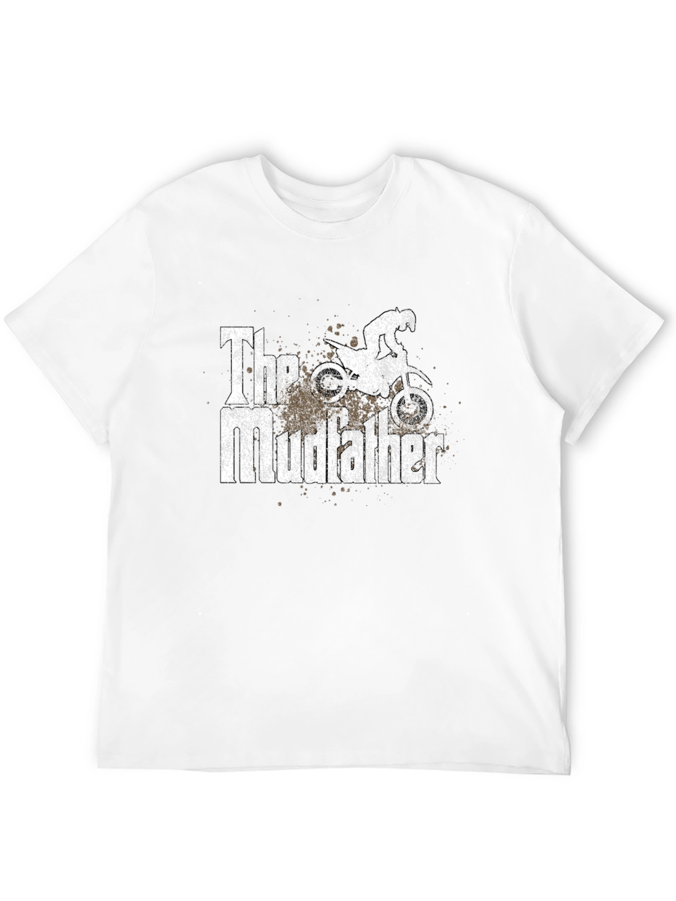 Black The Mudfather Dirt Bike T-Shirt - Black view 12