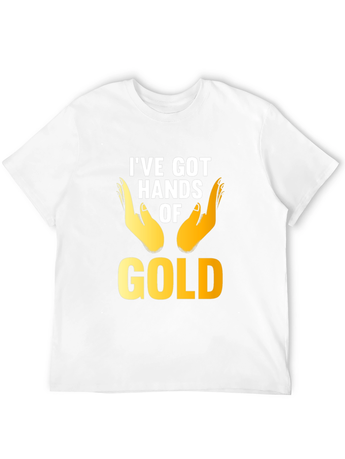 Black I've Got Hands of Gold Graphic T-Shirt view 12