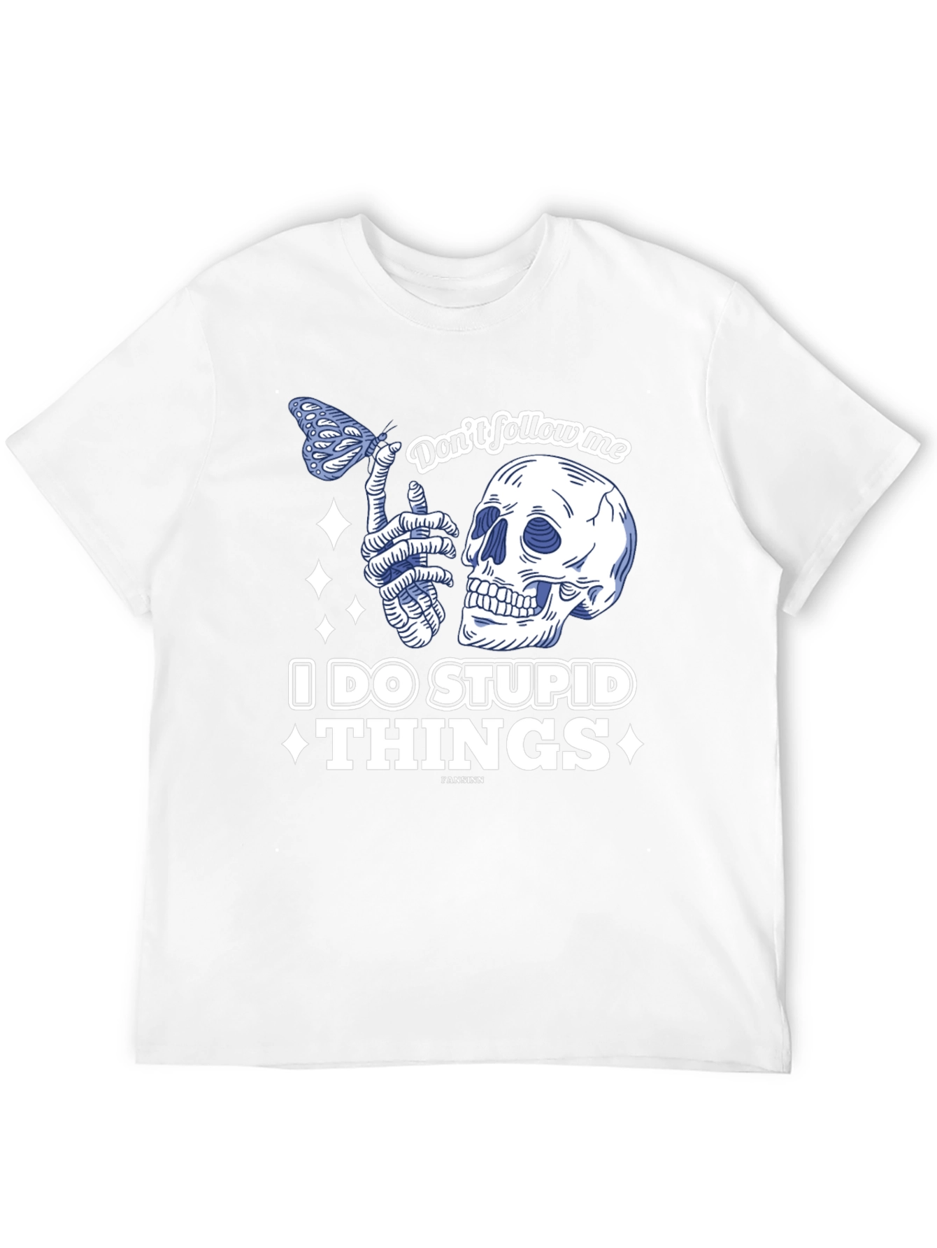 Black Don't Follow Me Funny Graphic T-Shirt view 12