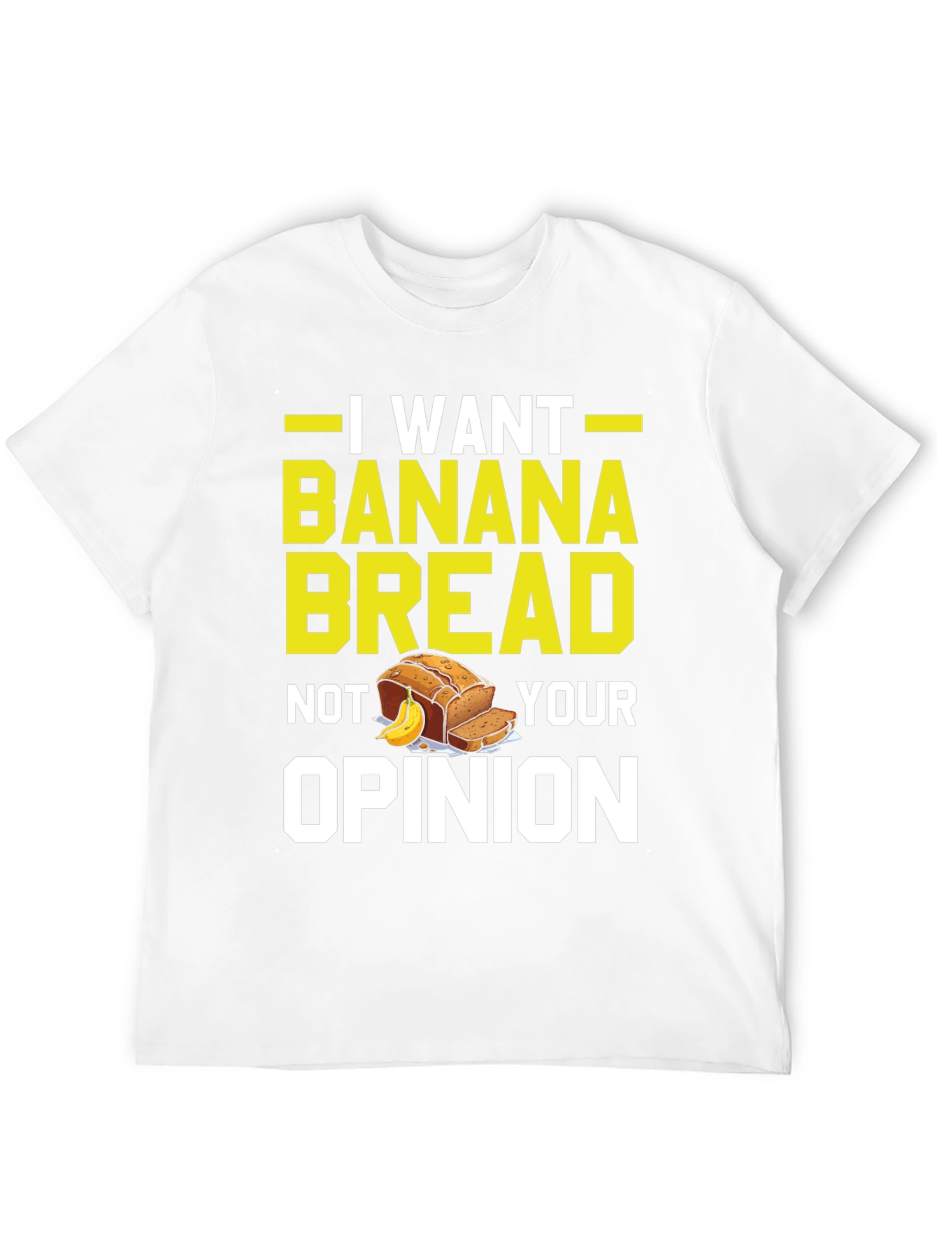 Black I Want Banana Bread Funny T-Shirt view 12