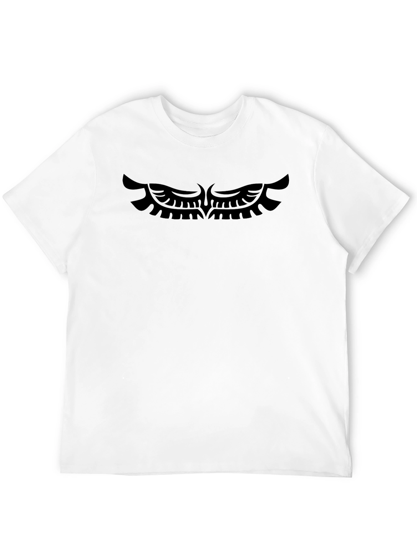 Black Black T-Shirt with Wings Graphic view 12