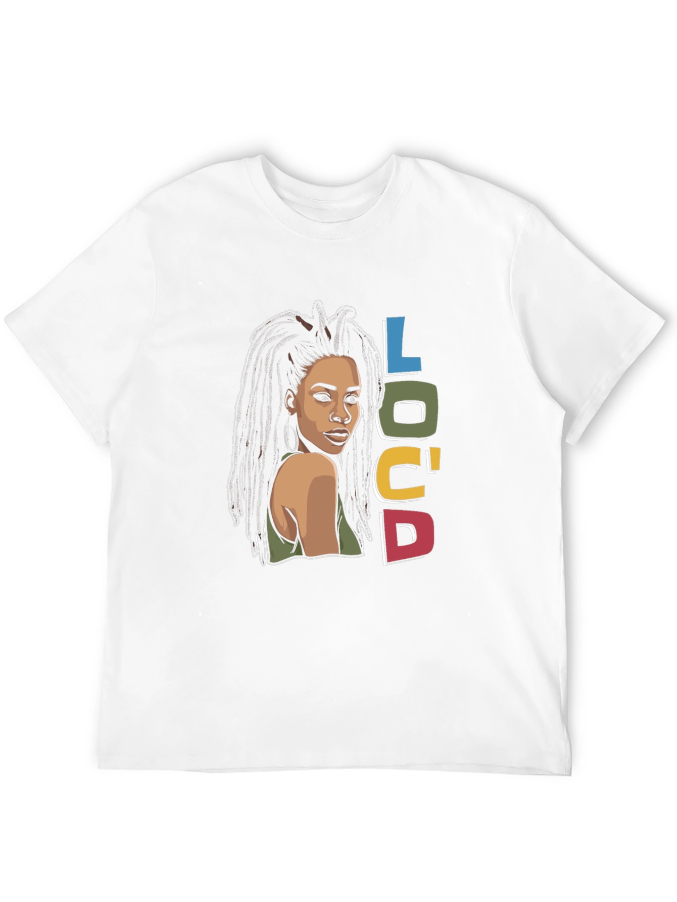 Black Loc'd Woman Graphic Tee - Stylish & Unique view 12