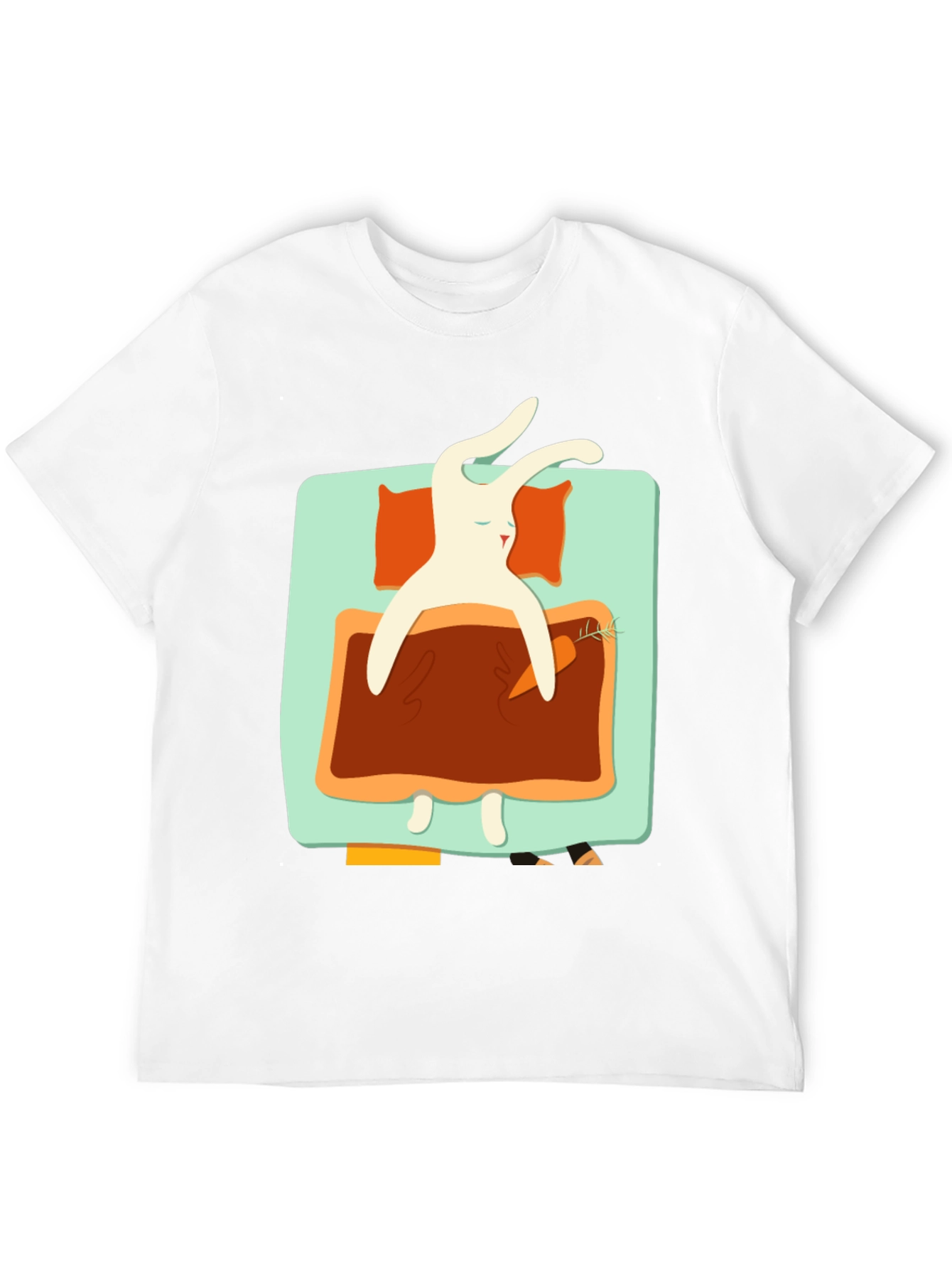 Sleeping Rabbit Graphic T-Shirt - Cozy & Cute - 12