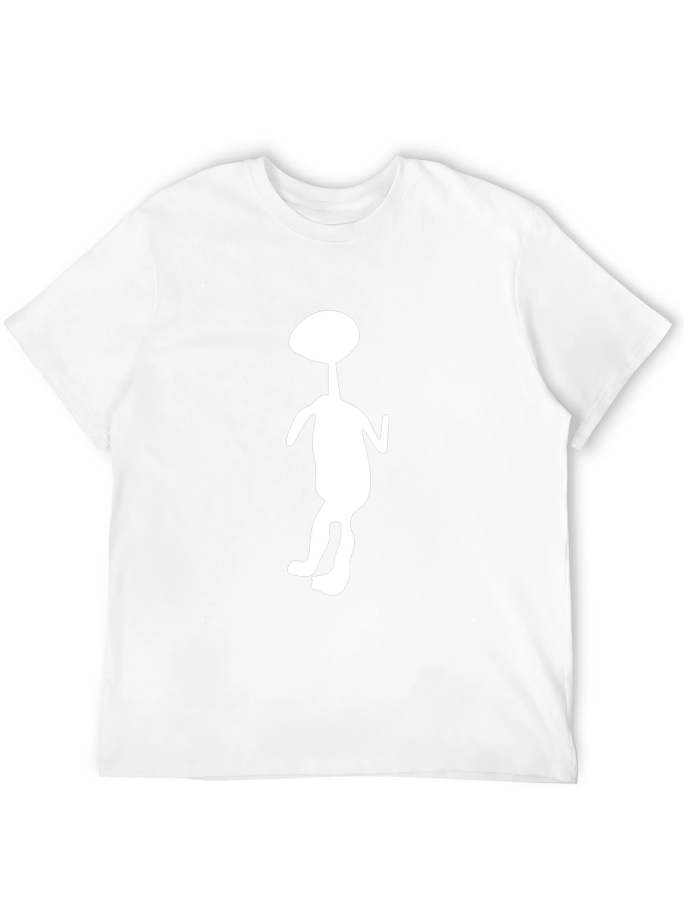 Black Novelty Graphic T-Shirt - Unique Silhouette Design view 12
