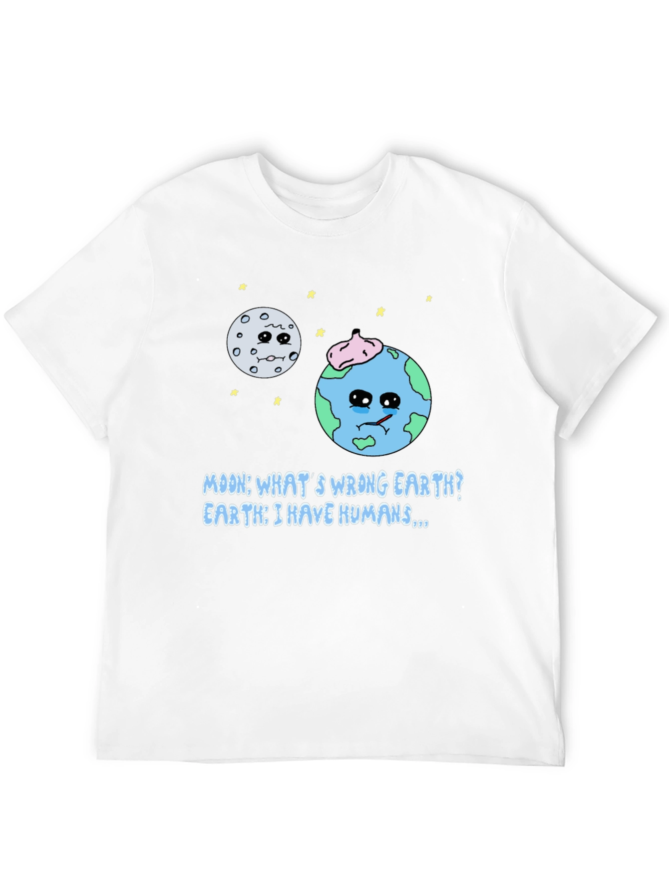 Black Earth's Lament T-Shirt - Funny Planet Design view 12