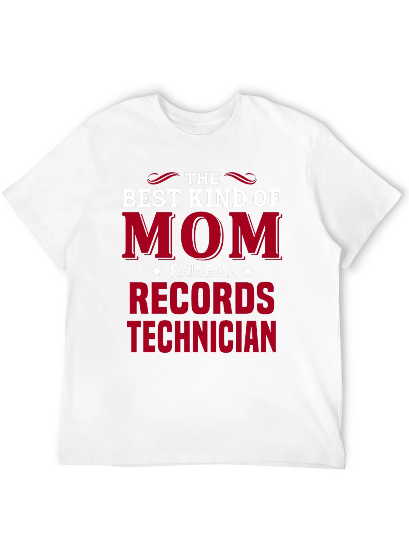 Black Best Kind of Mom Records Technician T-Shirt view 12