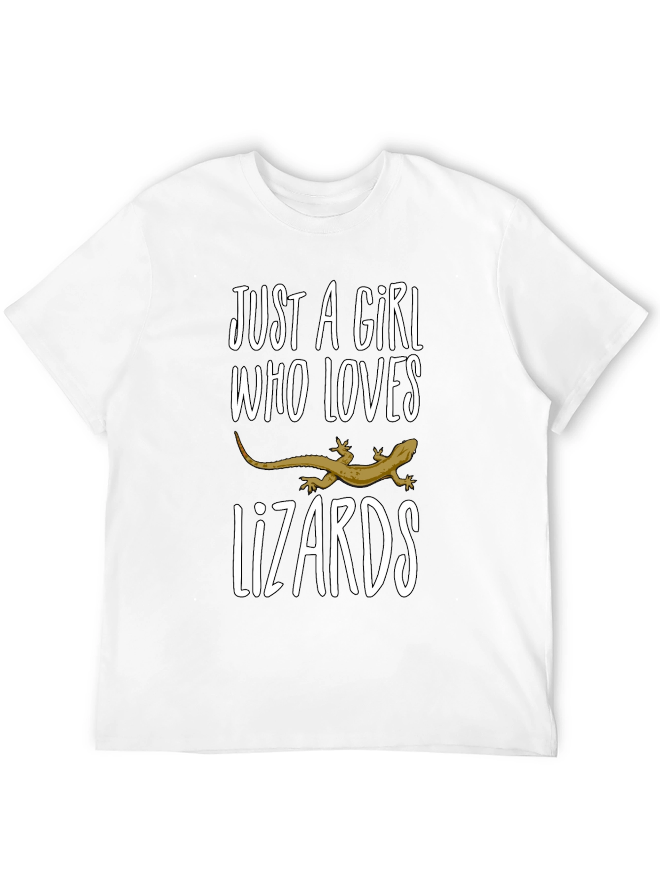 Black Girl Loves Lizards Black T-Shirt view 12