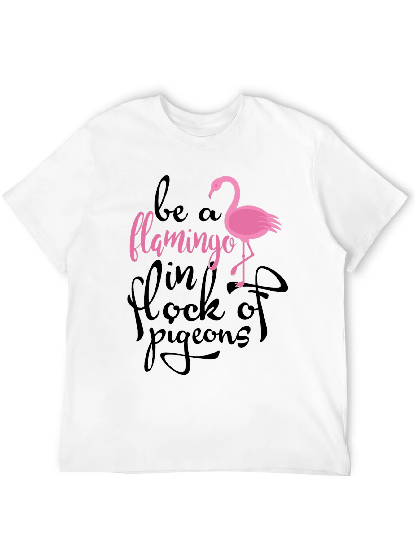 Black Be a Flamingo T-Shirt view 12