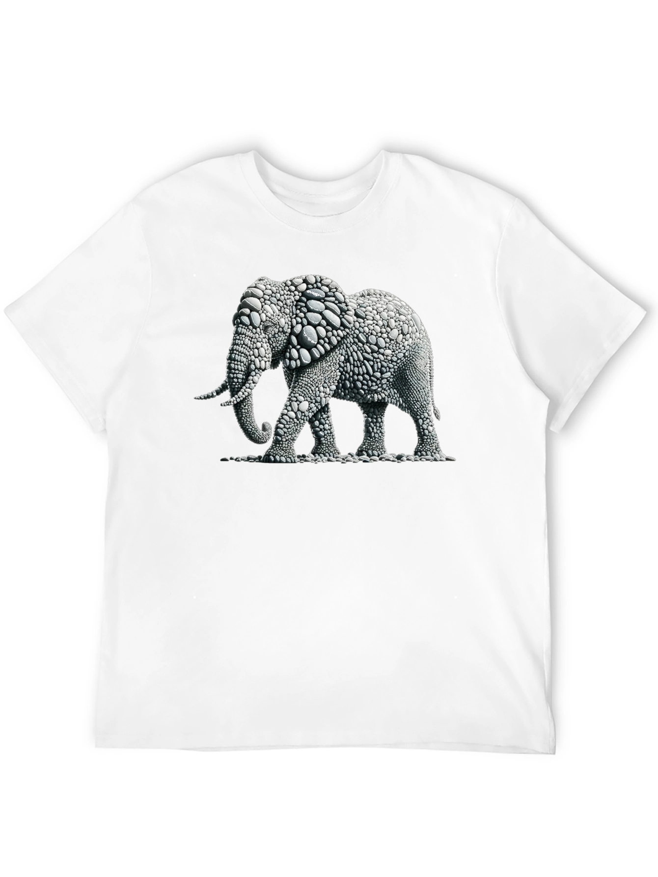 Black Elephant Graphic Black T-Shirt view 12