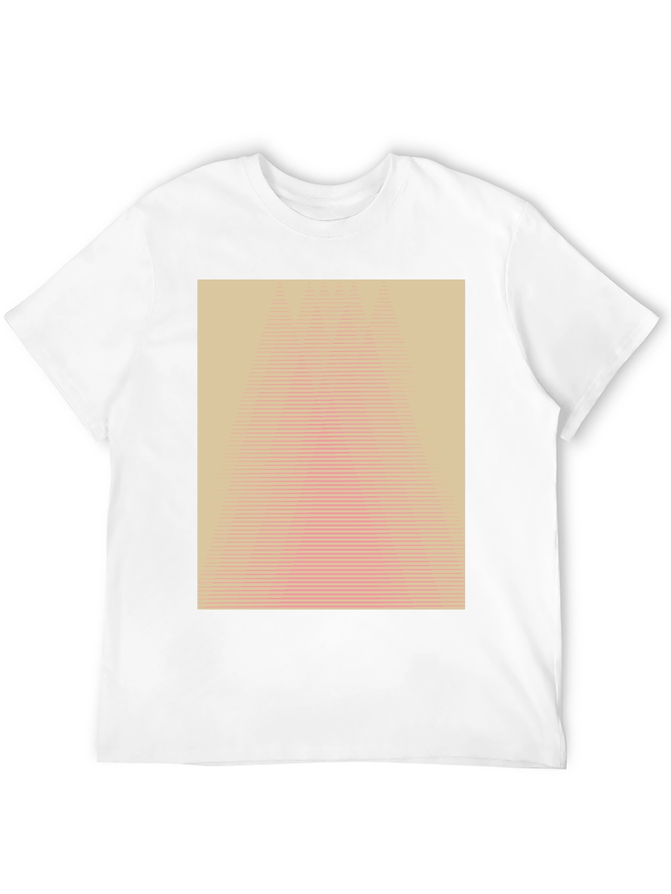 Black Geometric Illusion Tee - Modern Abstract Design view 12