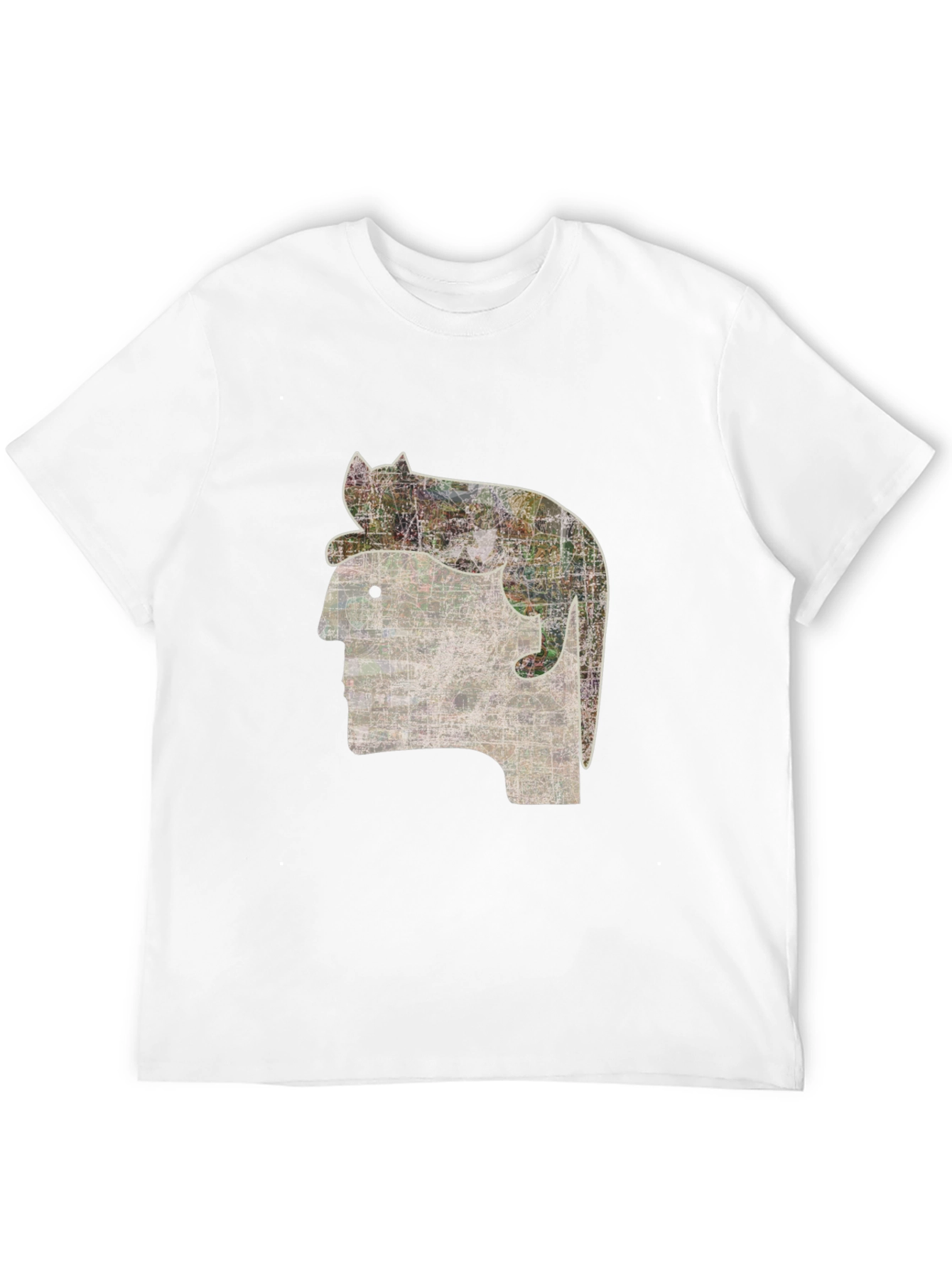 Black Cat on Head Graphic Tee - Quirky Unisex T-Shirt view 12