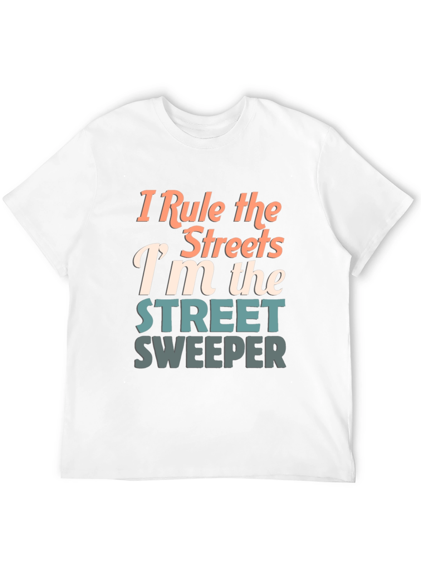 Black Street Sweeper Graphic Tee - "I Rule the Streets" view 12