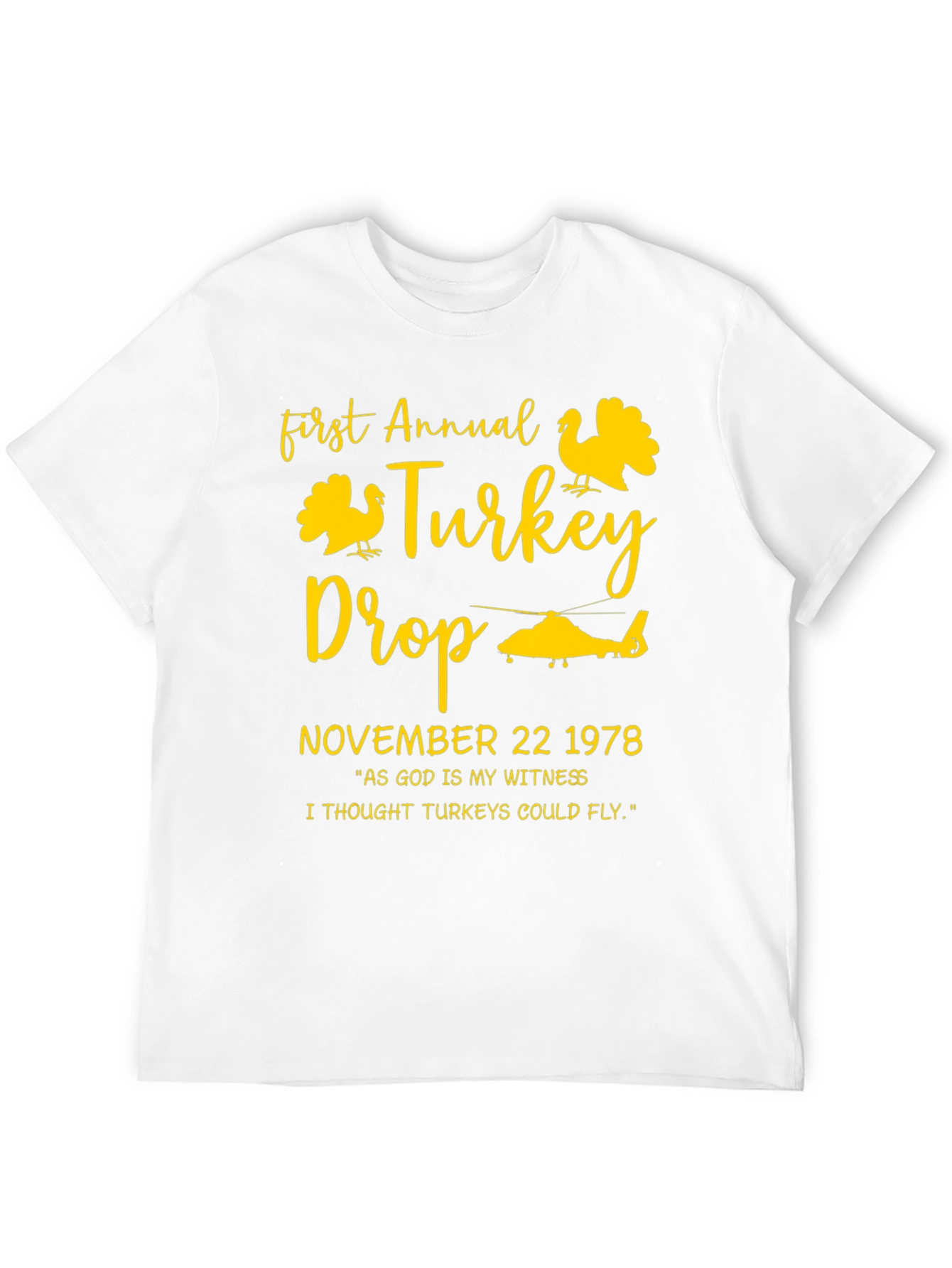 Black First Annual Turkey Drop T-Shirt - November 22 1978 view 12