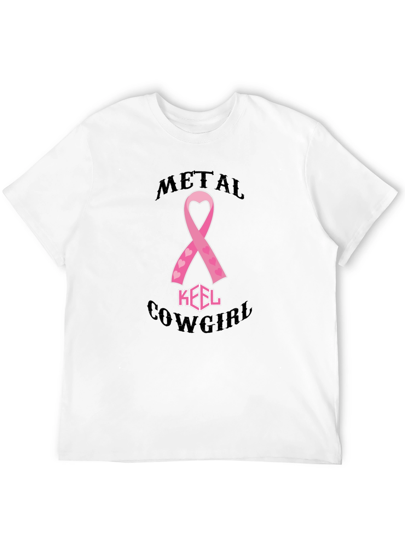 Metal Cowgirl Breast Cancer Awareness T-Shirt - 12