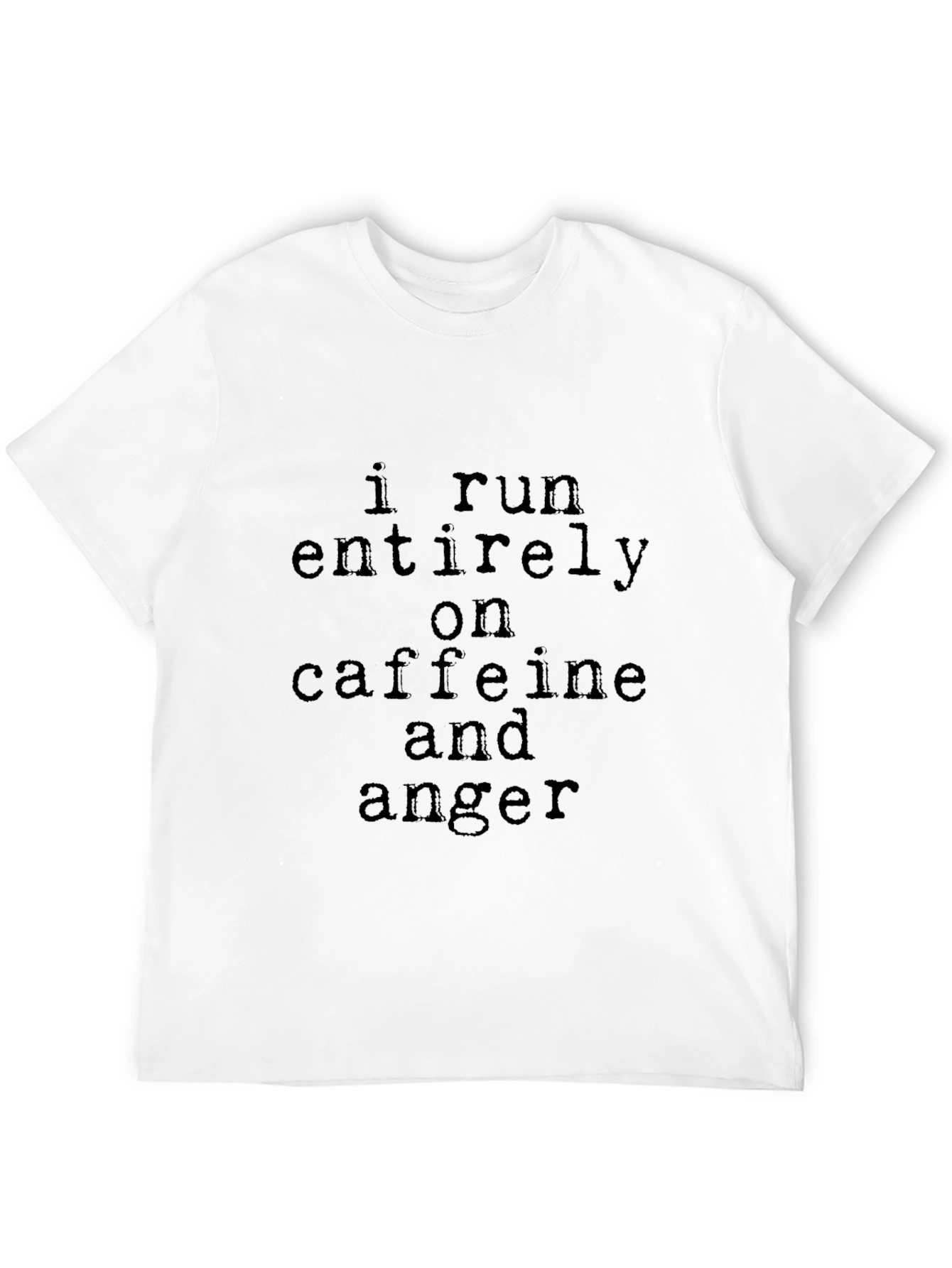 Black Caffeine & Anger T-Shirt - Sarcastic Humor Tee view 12