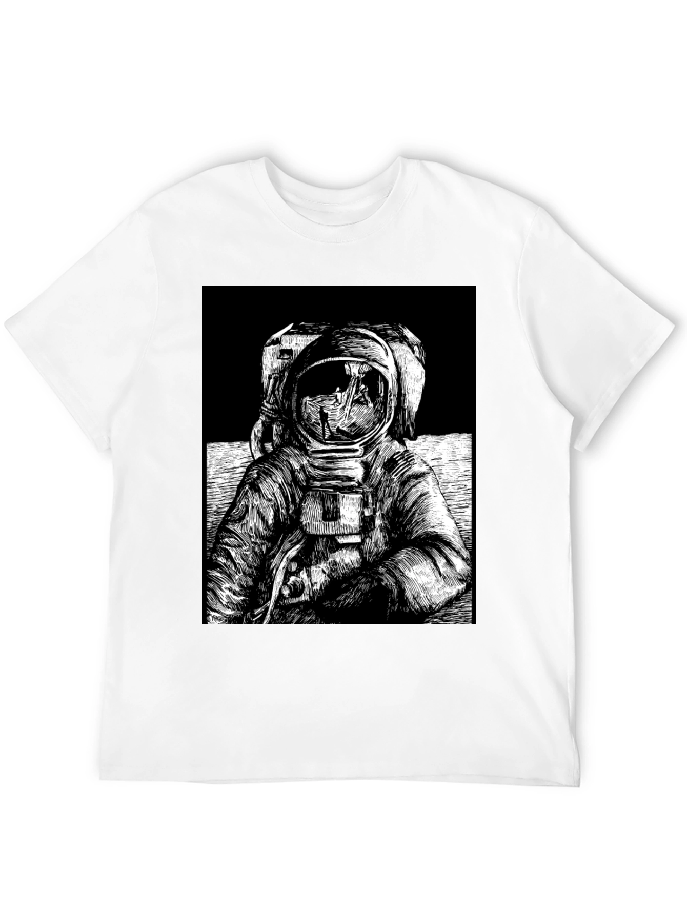 Black Astronaut Graphic Tee - Space Explorer T-Shirt view 12