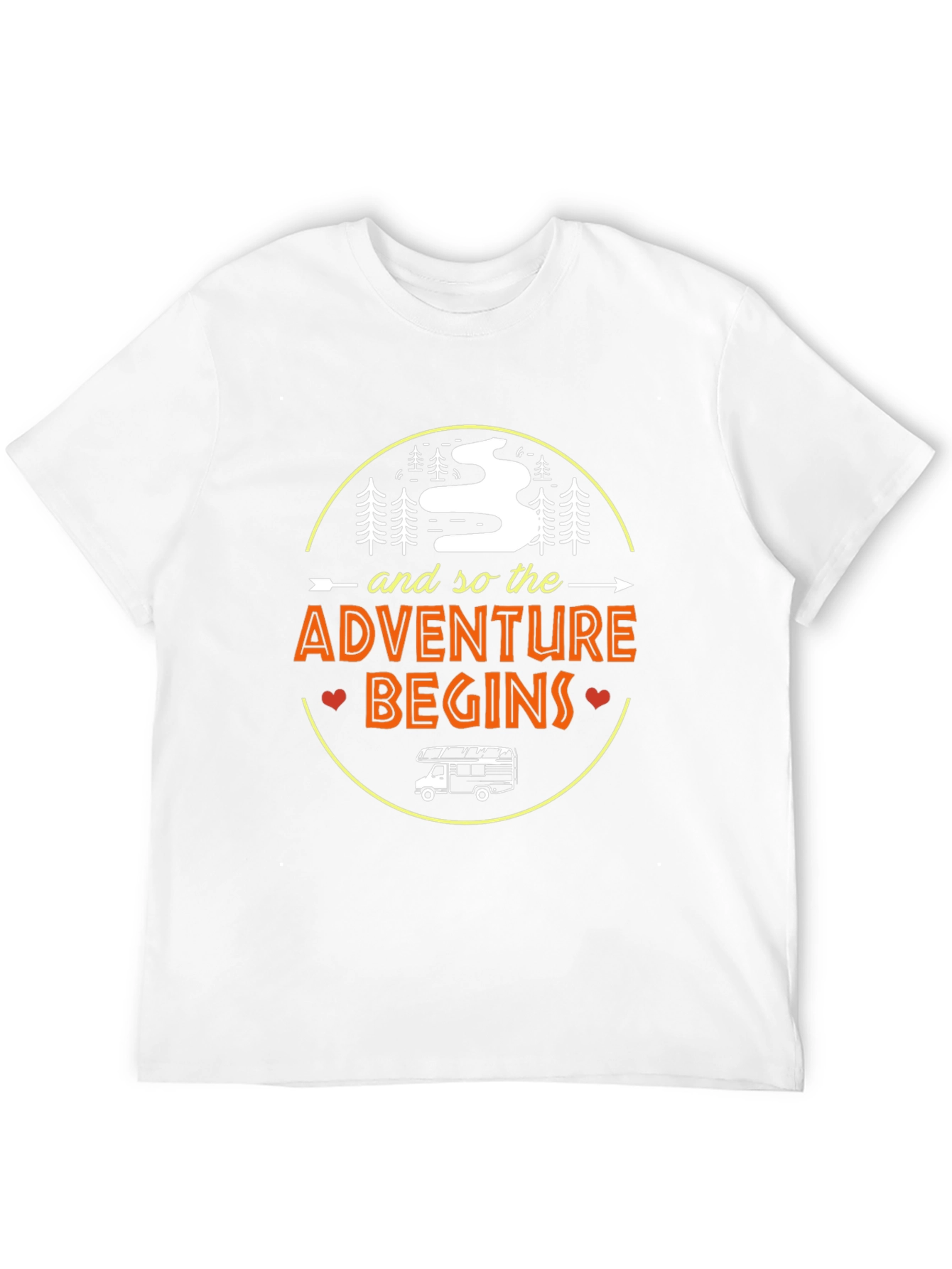 Black Adventure Begins Graphic Tee view 12
