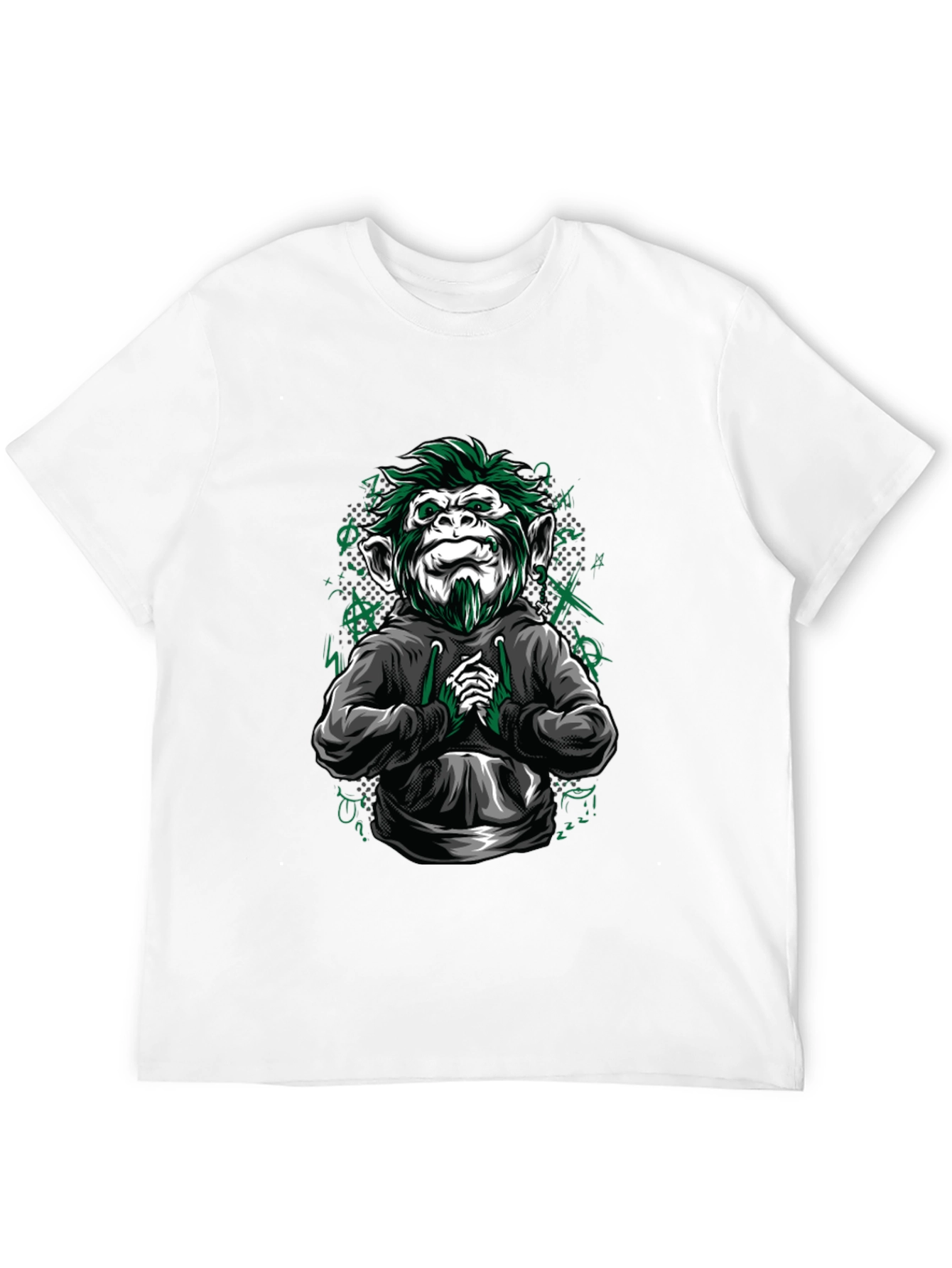 Black Urban Monkey Graphic Tee - Cool & Edgy Design view 12