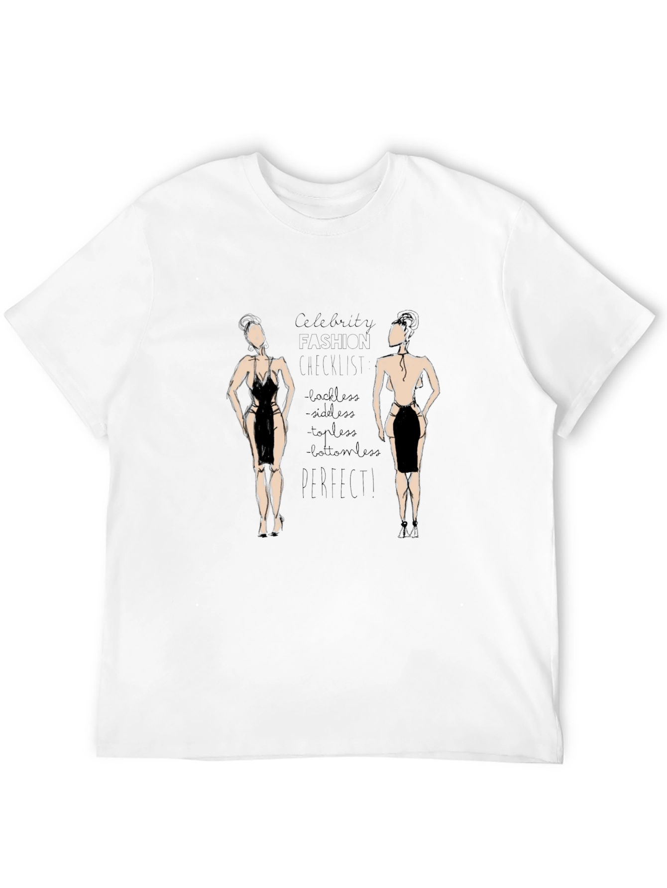 Black Celebrity Fashion Graphic T-Shirt view 12