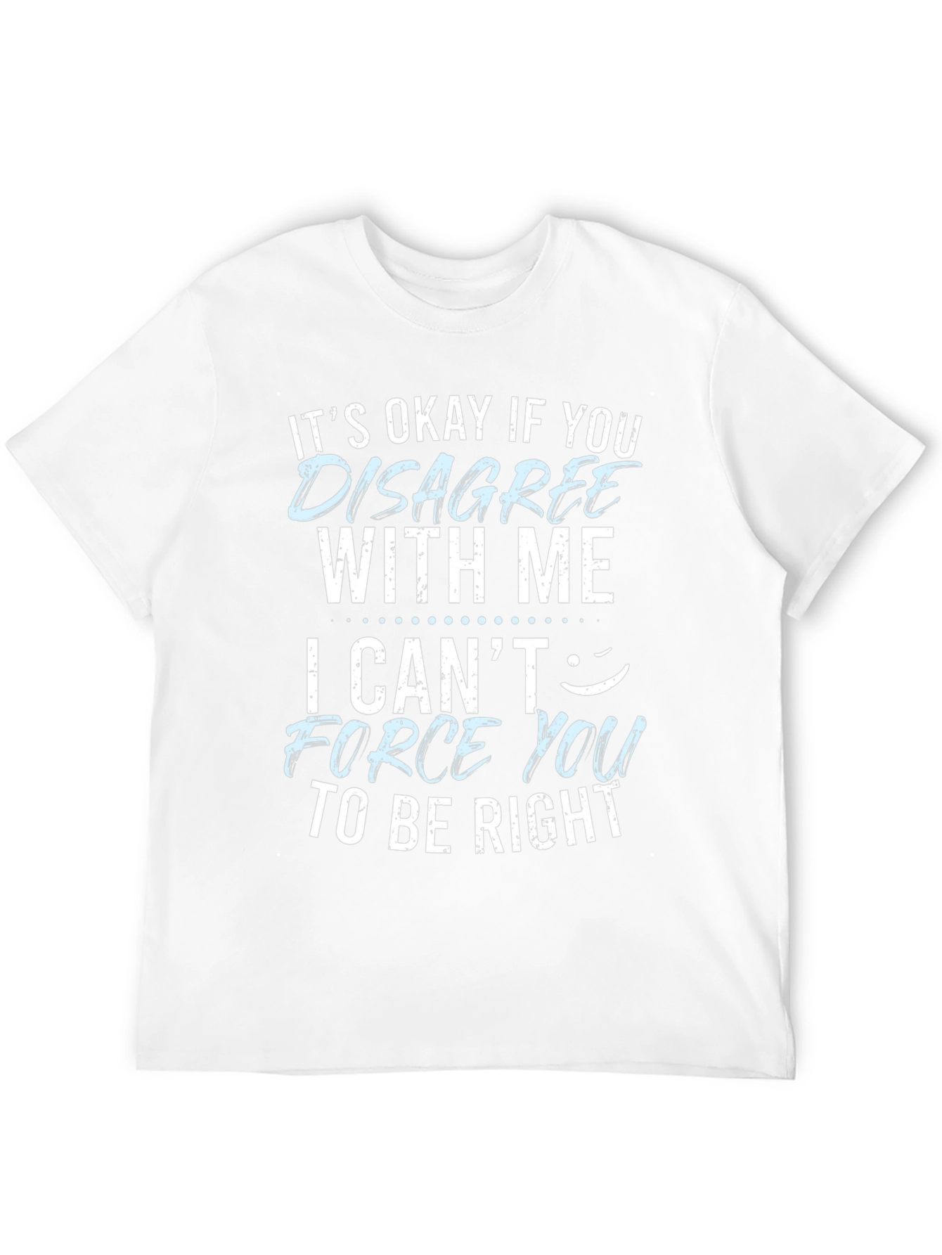 Black Funny Disagree With Me Graphic T-Shirt view 12