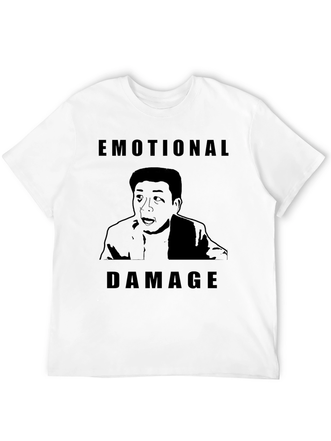 Black Emotional Damage Meme Graphic Tee view 12