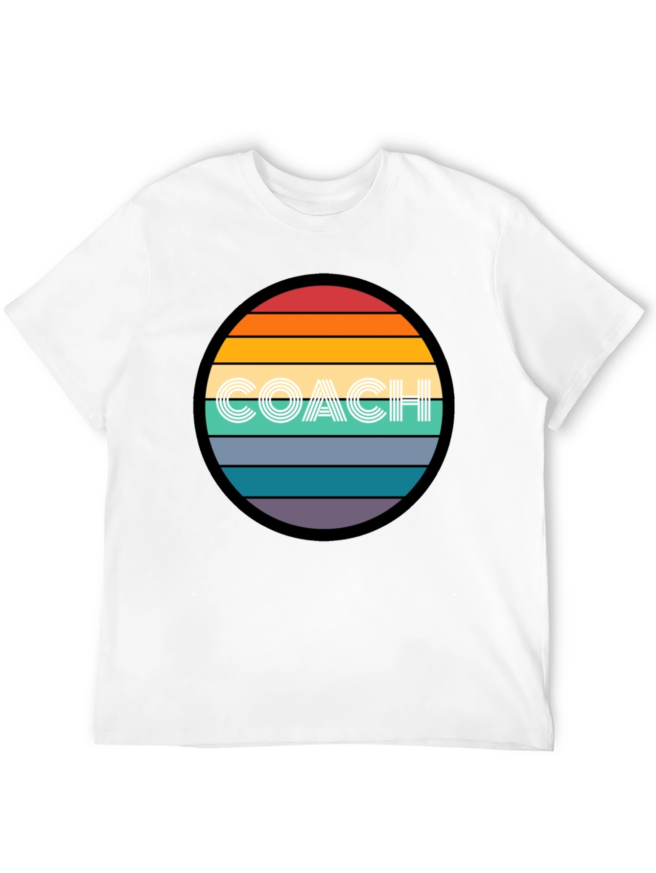 Black Retro Sunset Coach T-Shirt - Vintage Style Tee view 12