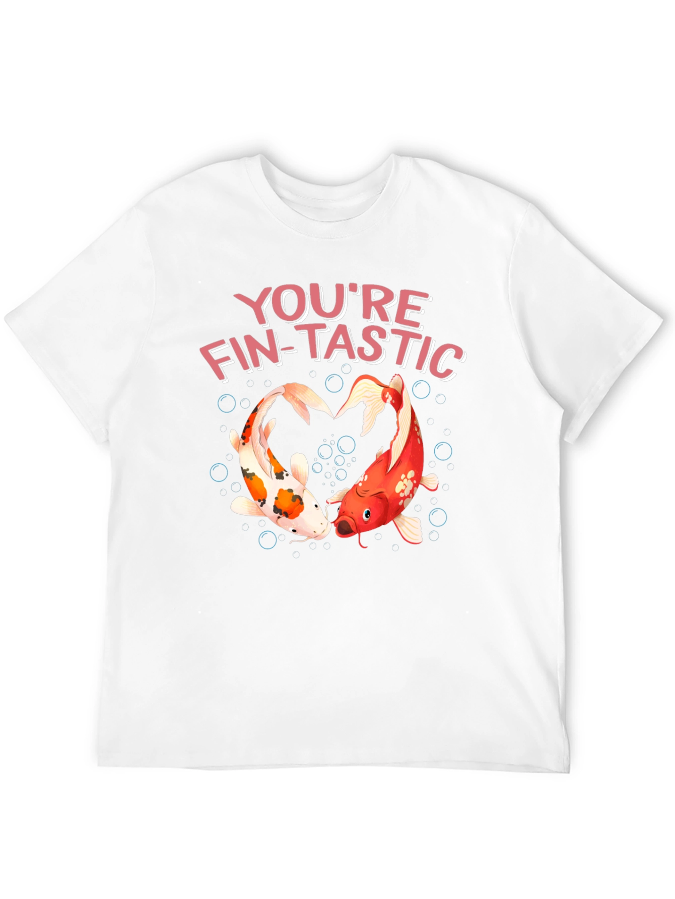Black You're Fin-Tastic Koi Fish T-Shirt view 12