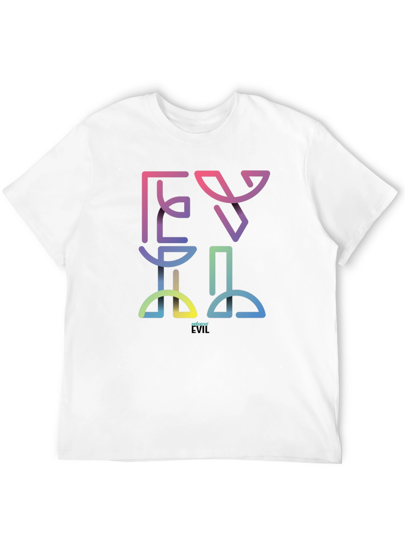 Black Enhanced Evil Rainbow T-Shirt view 12