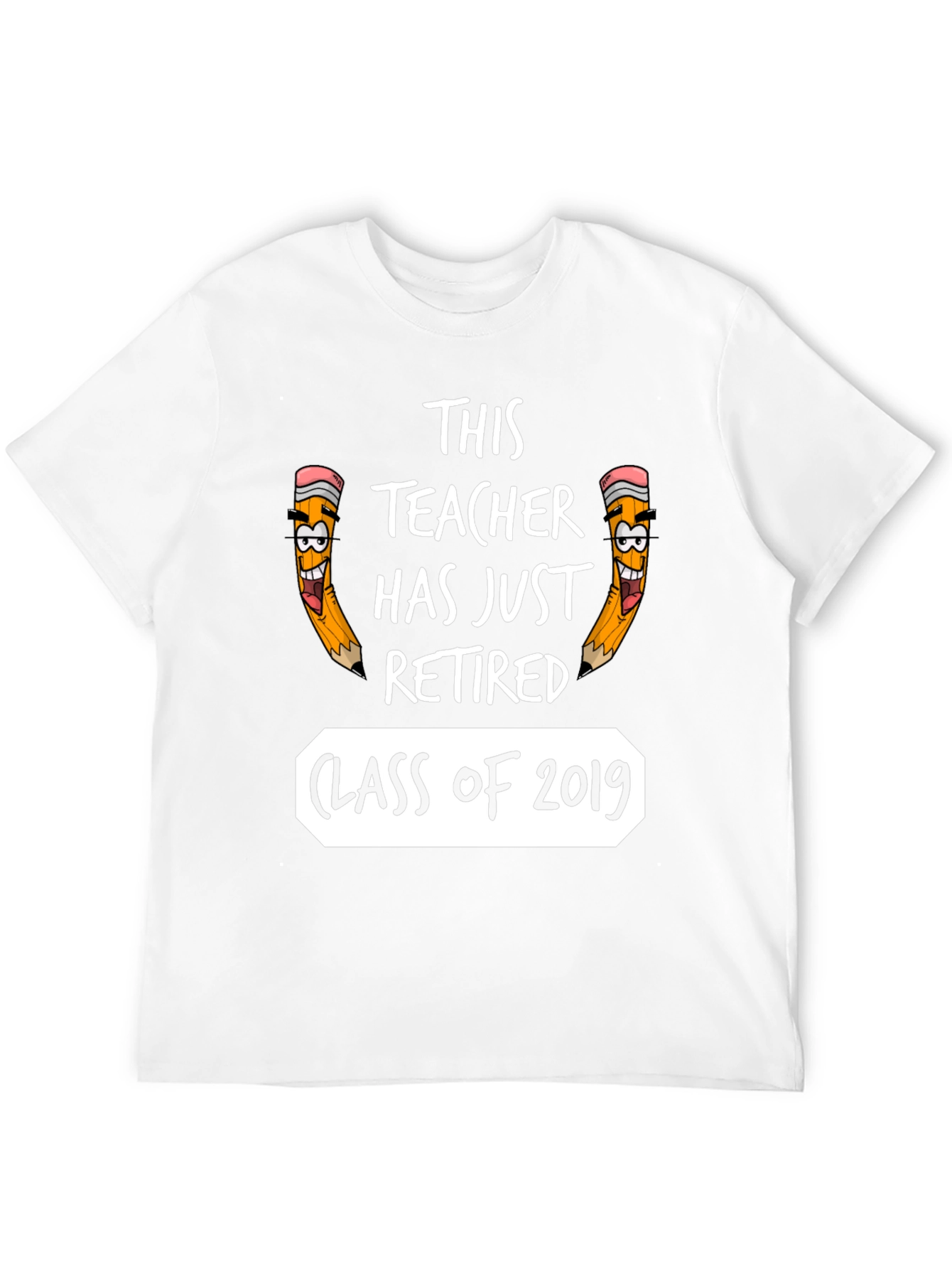 Black Retired Teacher 2019 Class T-Shirt view 12