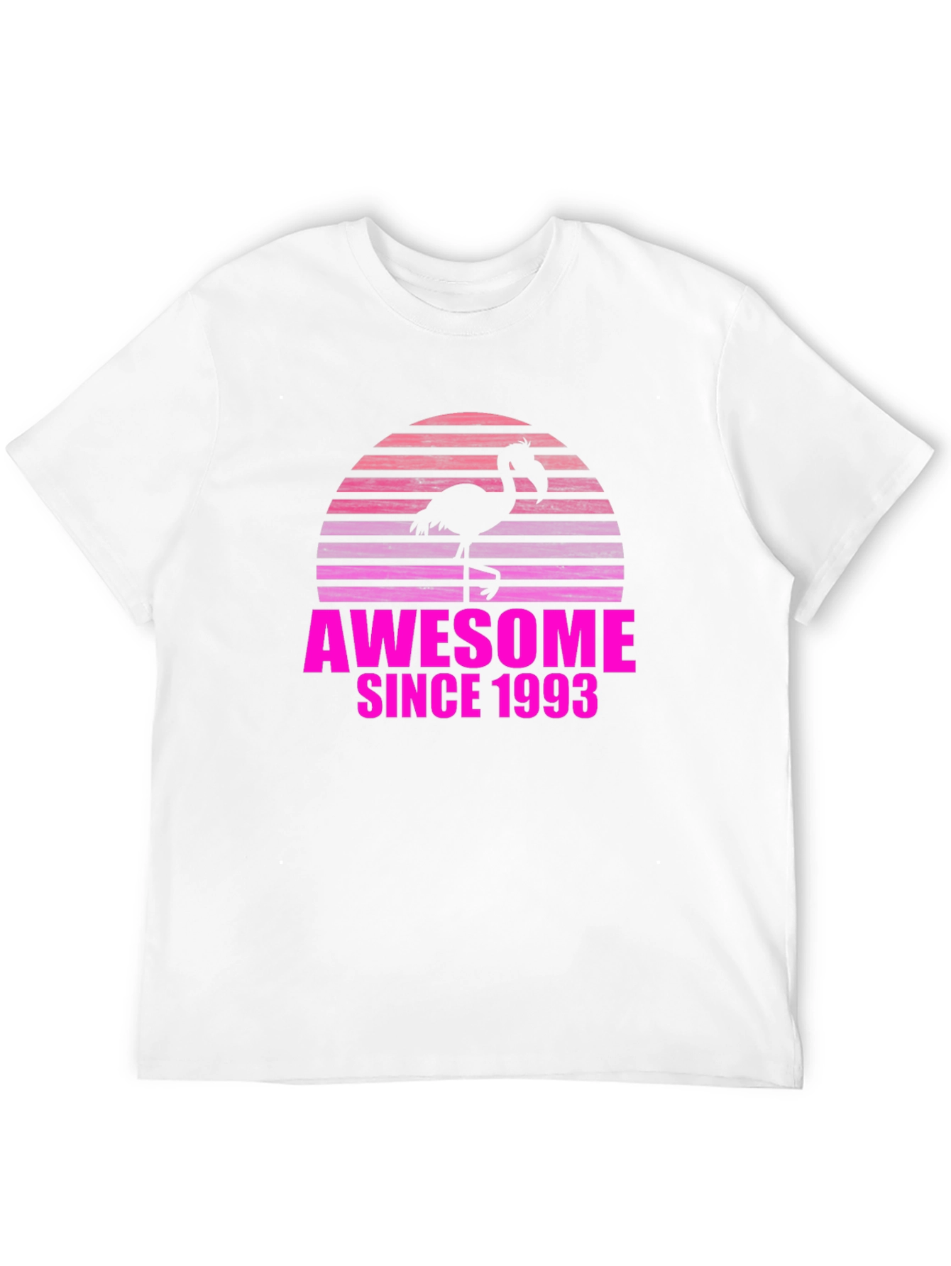 Black Awesome Since 1993 Flamingo T-Shirt view 12