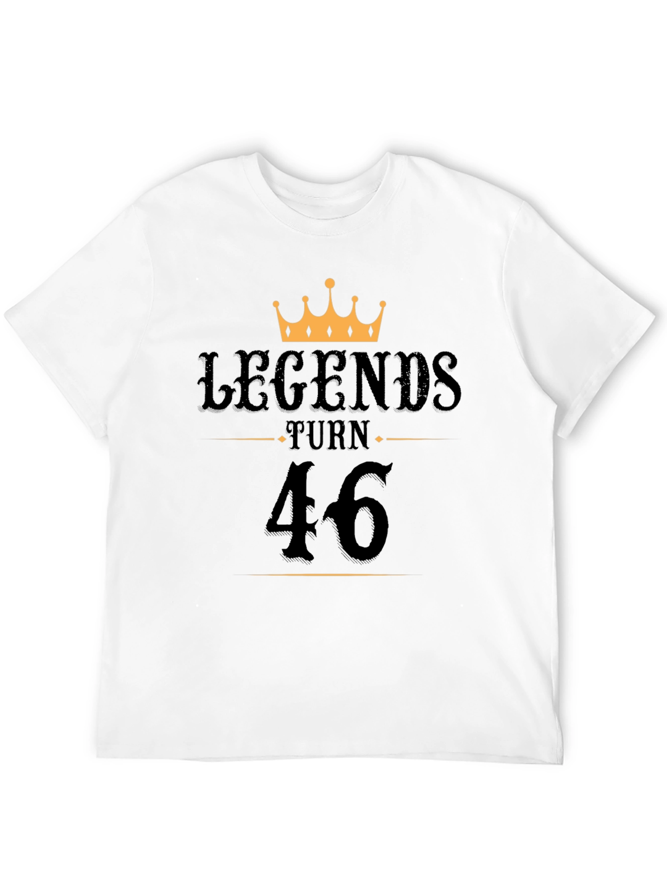 Black Legends Turn 46 Black T-Shirt view 12