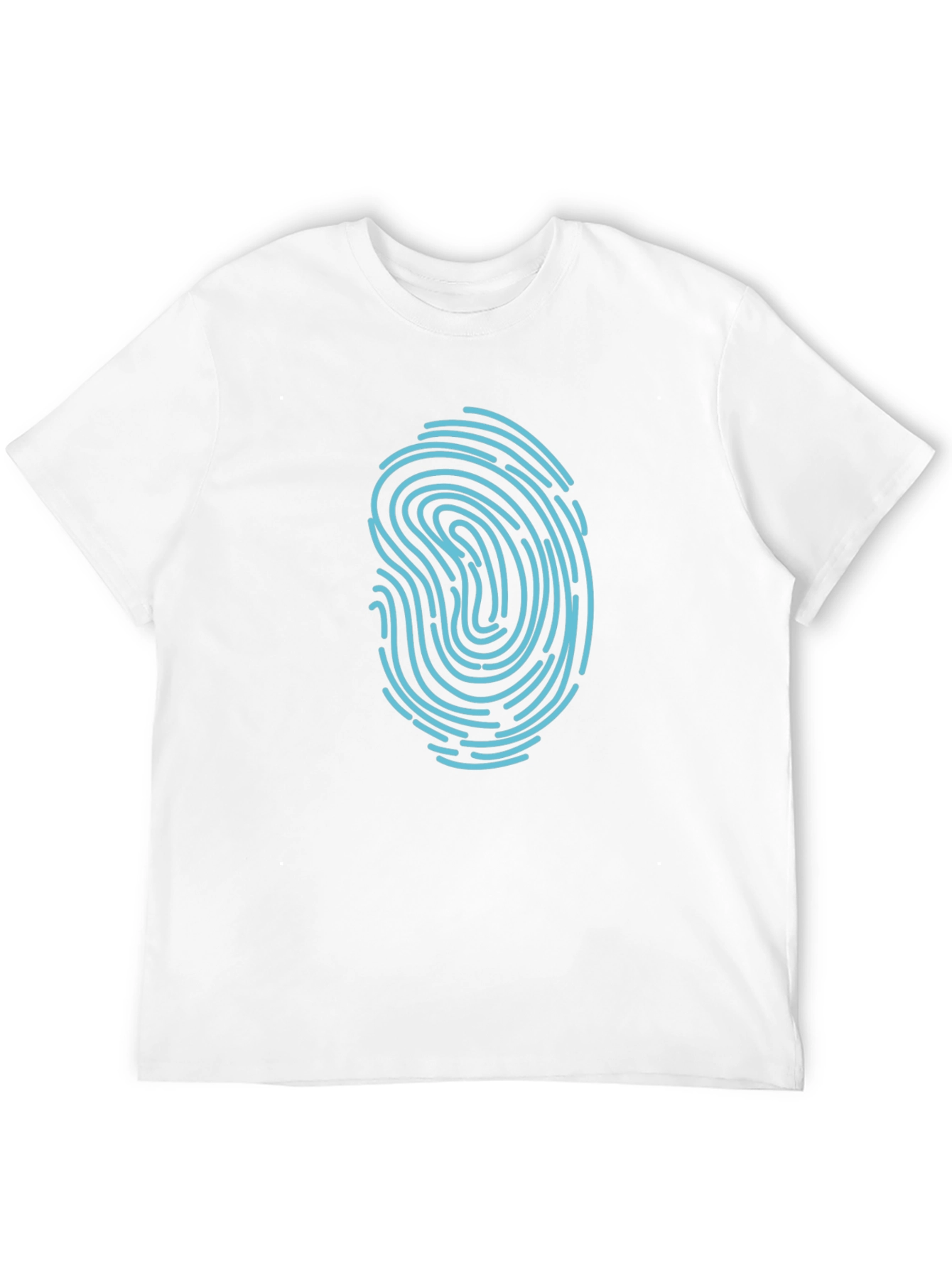 Black Fingerprint Graphic Black T-Shirt view 12