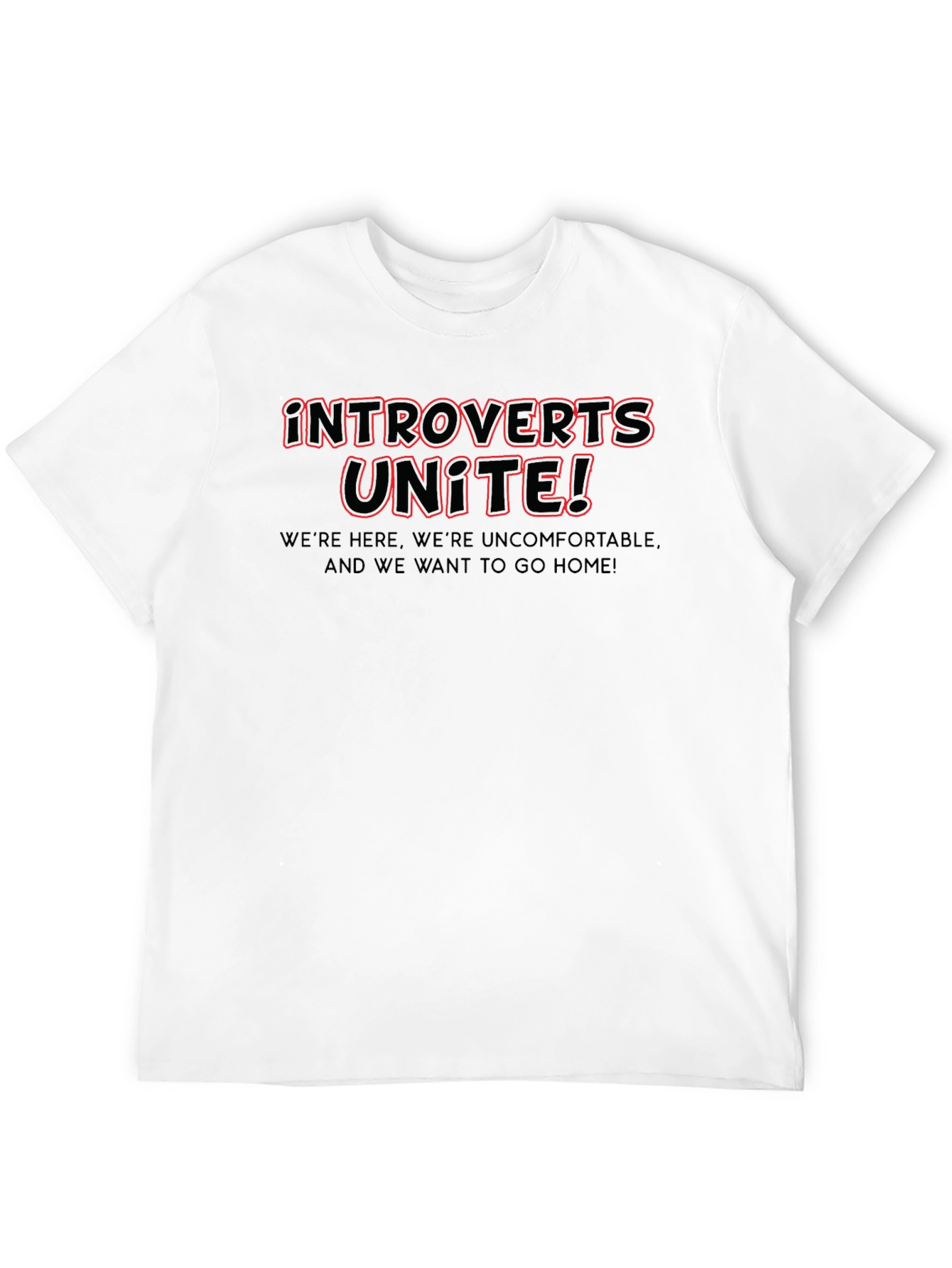 Black Introverts Unite! Graphic Tee view 12