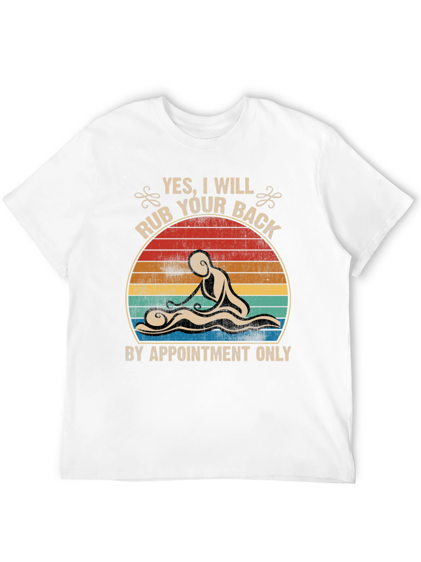 Black Massage Therapy T-Shirt - By Appointment Only view 12