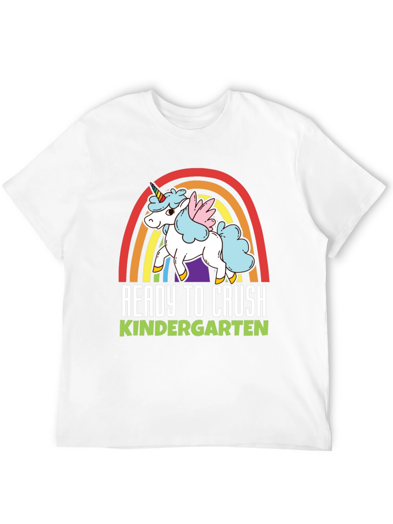 Black Ready to Crush Kindergarten Unicorn T-Shirt view 12