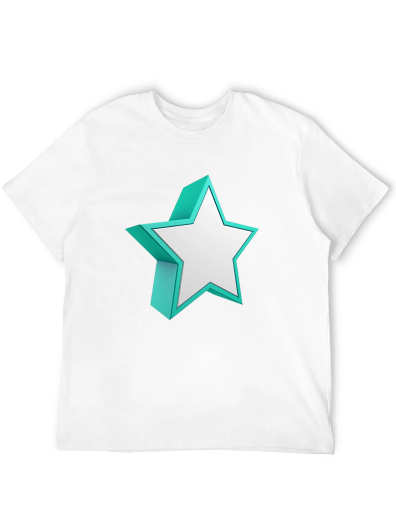 Black 3D Star Graphic Tee - Bold Style Statement view 12