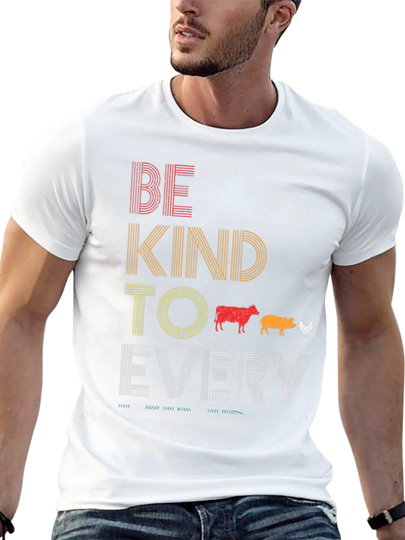 Black Be Kind To Every Kind Black T-Shirt view 13