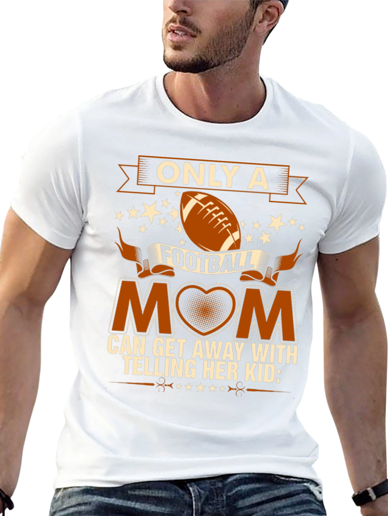 Football Mom Graphic Tee - Black - 13