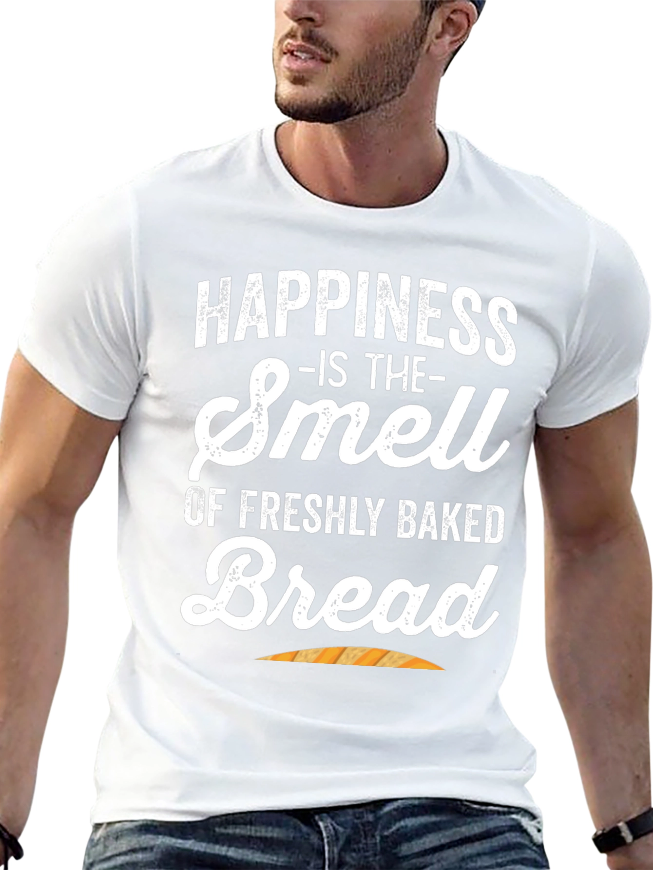 Black Happiness is Freshly Baked Bread T-Shirt view 13