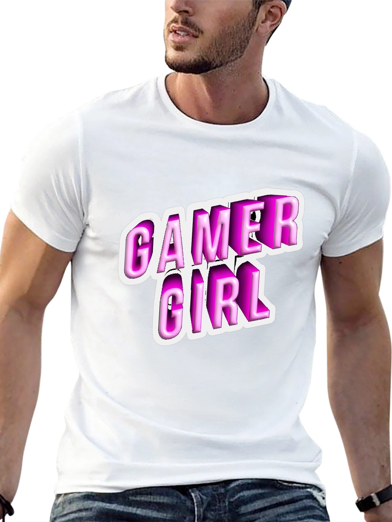 Black Gamer Girl Black T-Shirt - Playful Style view 13