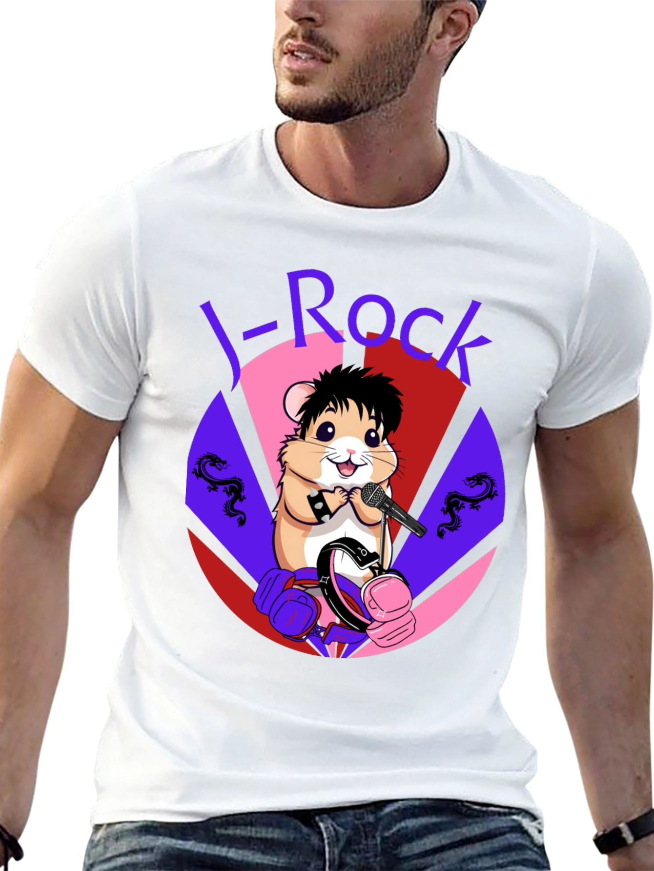 Black J-Rock Hamster Graphic Tee - Black view 13