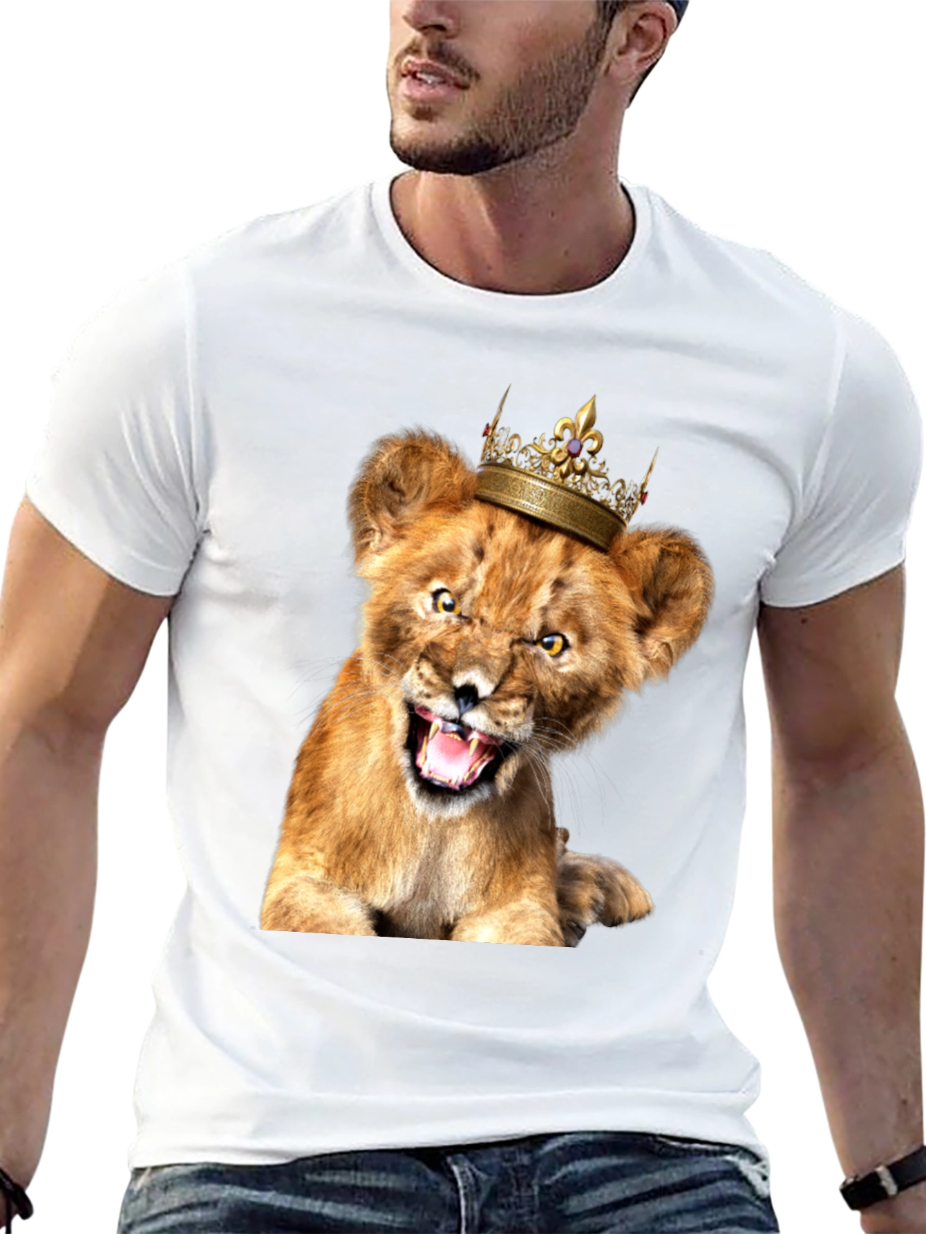 Black Lion Cub King T-Shirt - Fierce & Fun! view 13