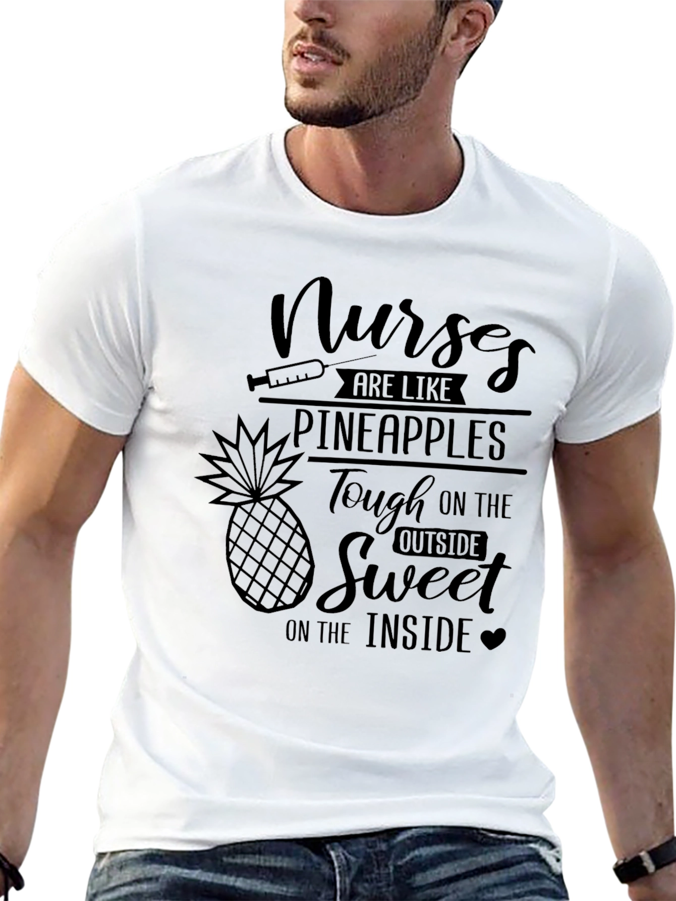 Black Nurses Are Like Pineapples Graphic Tee view 13