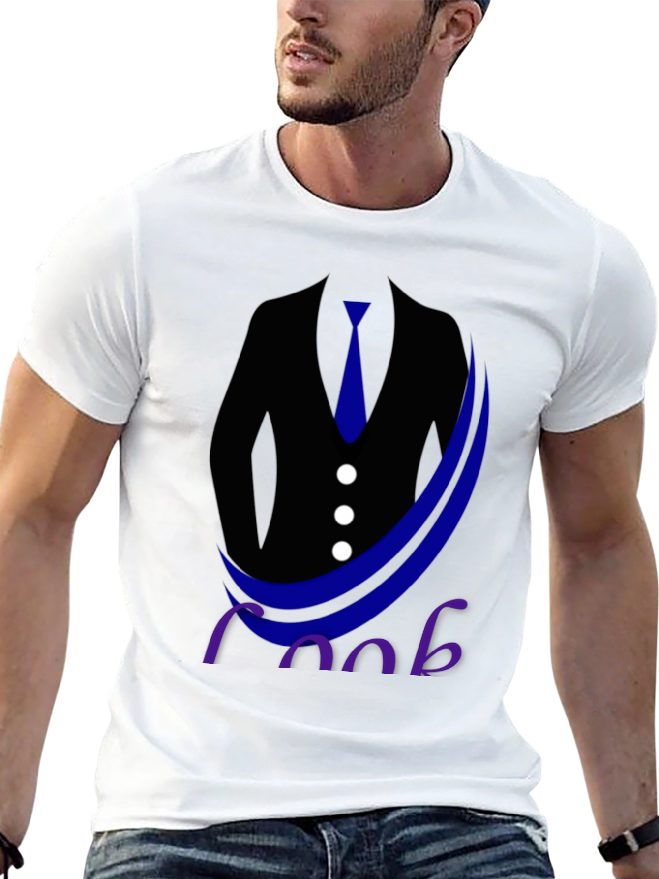 Black Suited Up Tee: Cool & Casual Style view 13